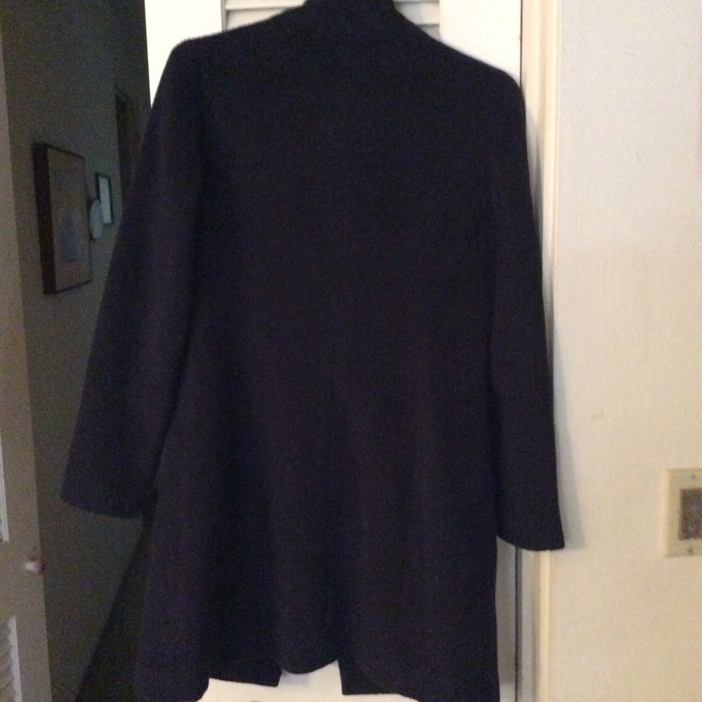 Navy wool coat - Picture 3 of 4